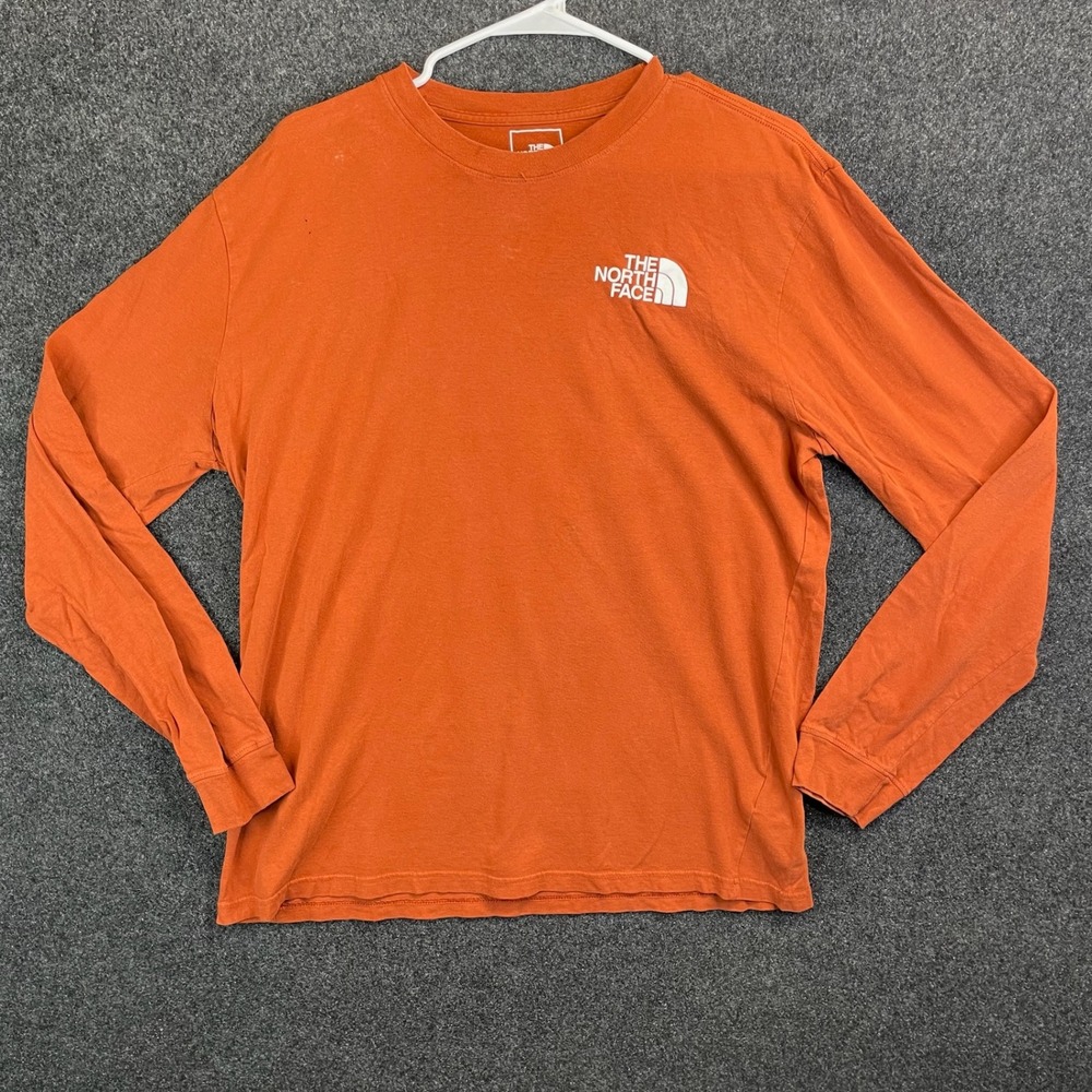 The North Face Never Stop Exploring Long Sleeve T-Shirt Men's Large Orange